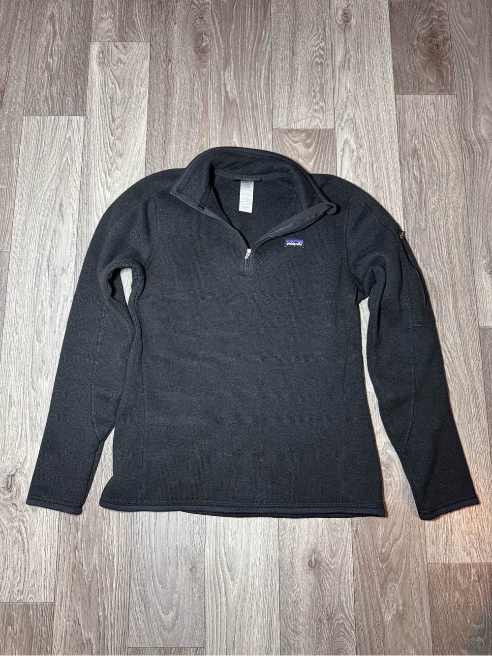 Patagonia Better Sweater 1/4 Zip Fleece Pullover Black Medium